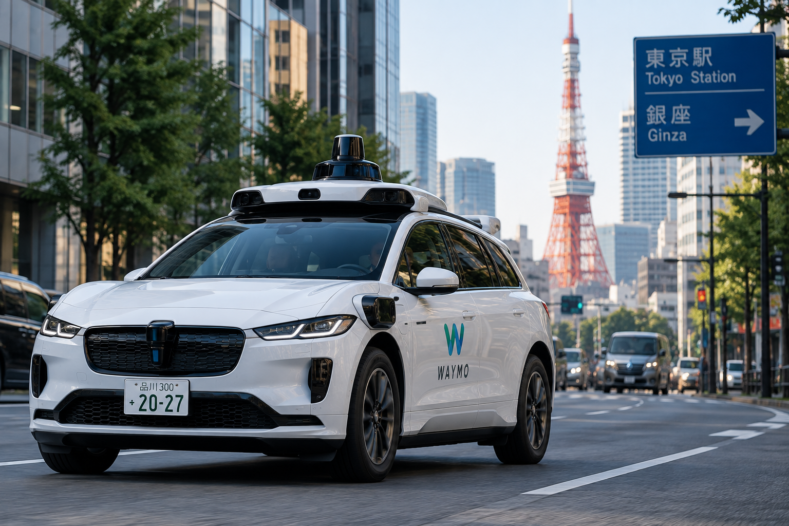 Japon : Waymo prépare ses premiers robotaxis sans conducteur à Tokyo